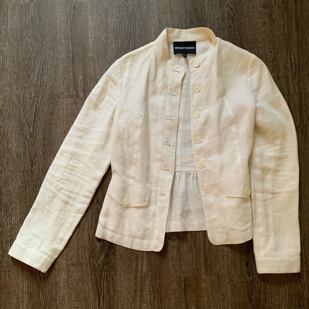 Vintage Linen Blazer
